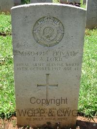 Dar Es Salaam War Cemetery - Lord, Louis Albert